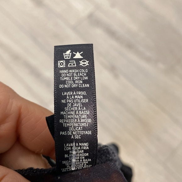 Skims Velvet Crop Top Logo 2X Soot Black Plus Size Logo Burnout Open Bust - Picture 7 of 10